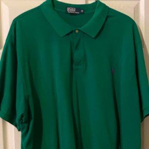Ralph Lauren Green Polo with Purple horse